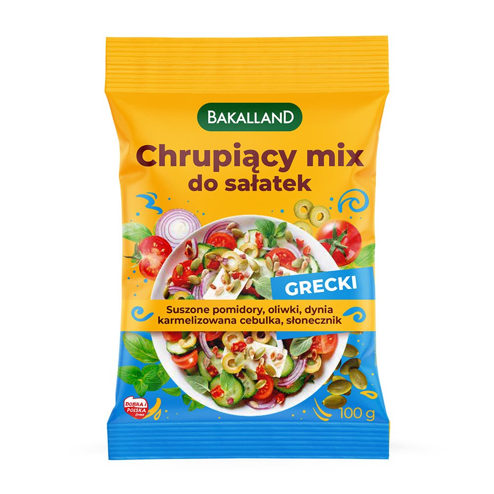 Bakalland Crispy salad Mix: Greek 100g - Purella Superfoods - Vesa Beauty