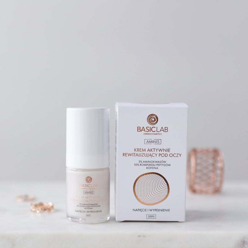 BasicLab Aminis Actively Revitalizing Day Eye Cream with 3% Amino Acids 18ml - BasicLab - Vesa Beauty