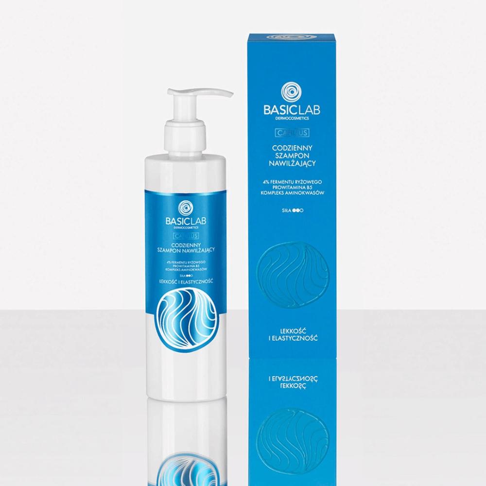 BasicLab Daily Hydrating Shampoo 4% rice ferment, provitamin B5, amino acid complex 300ml - BasicLab - Vesa Beauty