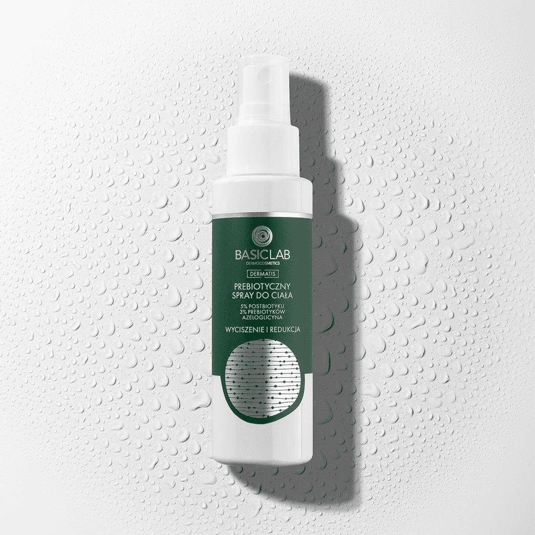 BasicLab DERMATIS Prebiotic body spray with 5% postbiotic, 3% prebiotics & azeloglycine 100ml - BasicLab - Vesa Beauty