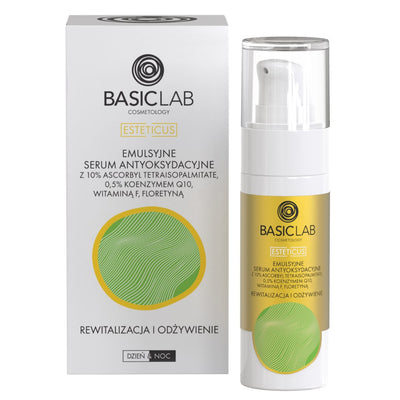 BasicLab Emulsion Antioxidant Serum with 10% Ascorbyl Tetraisopalmitate 30ml - BasicLab - Vesa Beauty