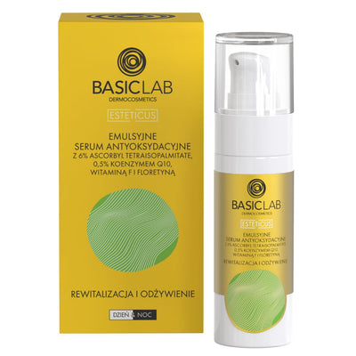 BasicLab Emulsion Antioxidant Serum with 6% Ascorbyl Tetraisopalmitate 30ml - BasicLab - Vesa Beauty
