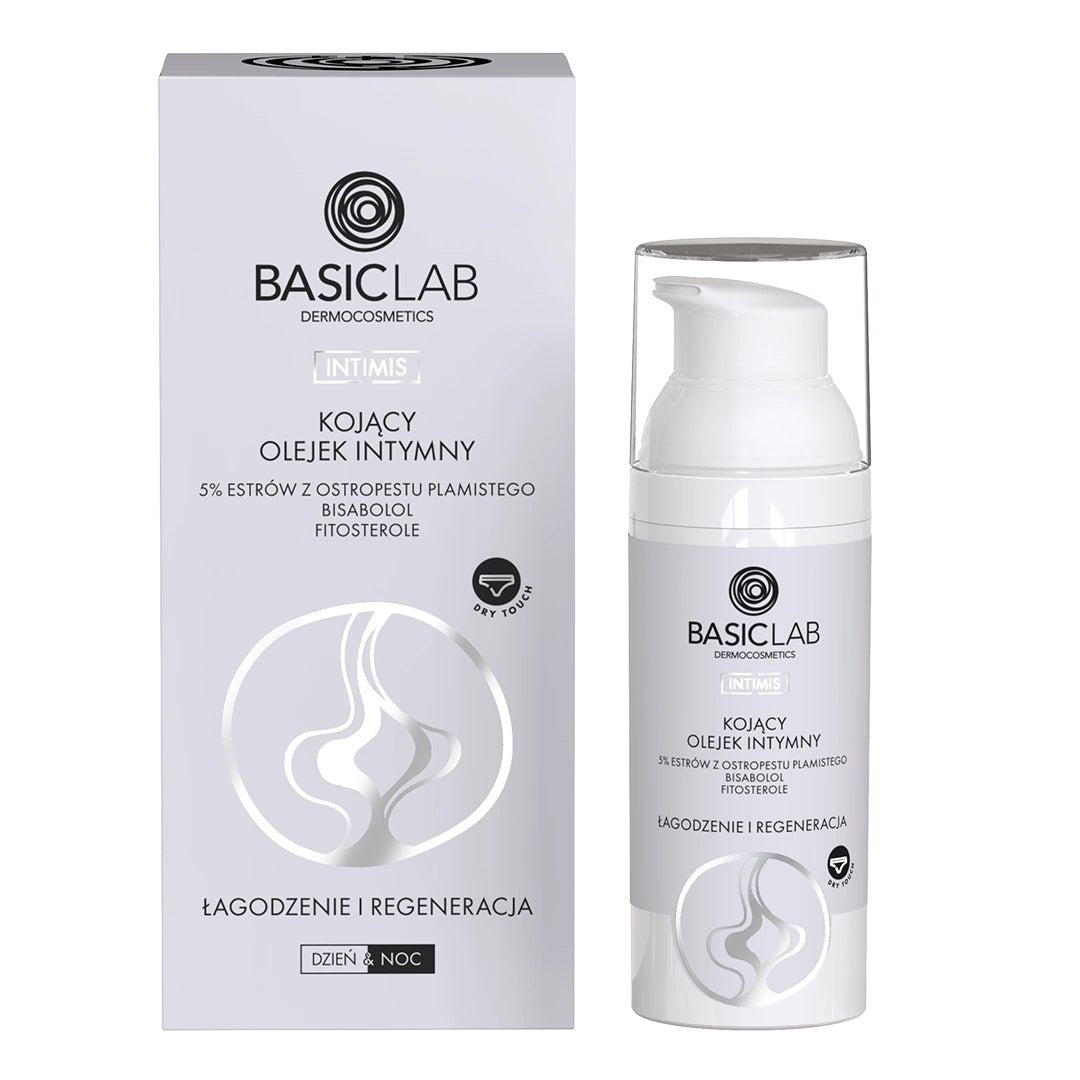 BasicLab INTIMIS Soothing Intimate Oil with 5% milk thistle esters, bisabolol and phytosterols 50ml - BasicLab - Vesa Beauty