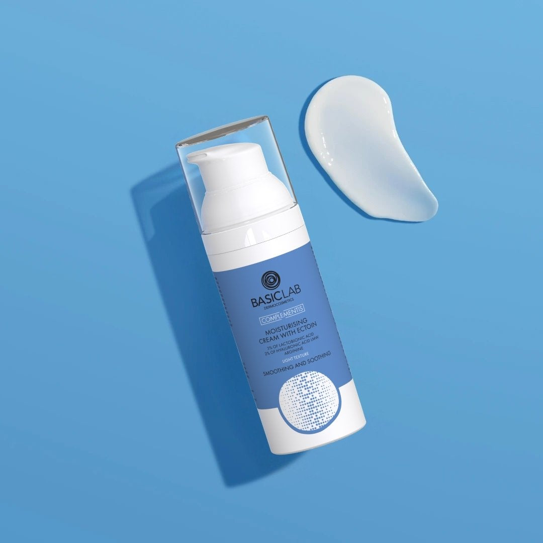 Natural Cosmetics Light Moisturizing Cream with Ectoin, 3% Lactobionic Acid, 2% Hyaluronic Acid, Arginine 50ml