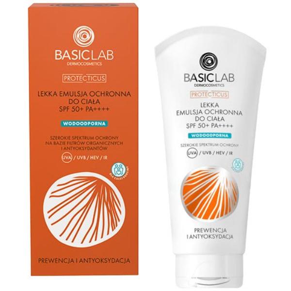 BasicLab Light Protective Body Emulsion SPF50+ PA++++ 100ml - BasicLab - Vesa Beauty