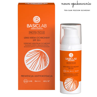 BasicLab Light Protective Cream SPF50 + 50ml - BasicLab - Vesa Beauty