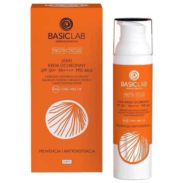 BasicLab Light Protective Cream SPF50+ PPD: 46,6 75ml - BasicLab - Vesa Beauty