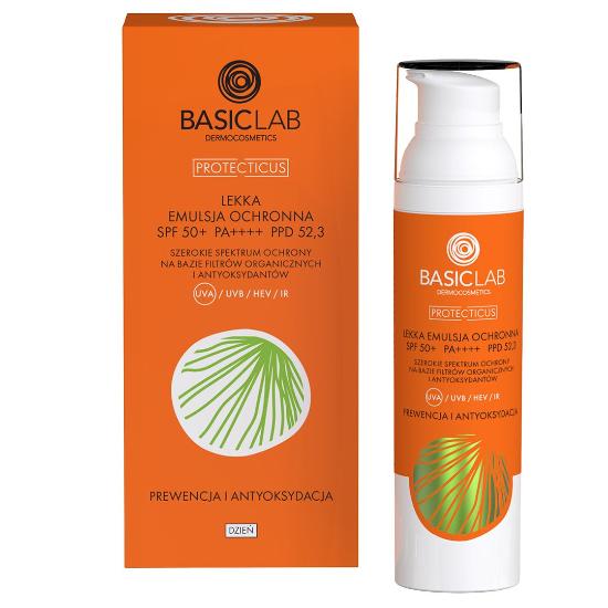 BasicLab Light Protective Emulsion SPF50+ PPD:52,3 75ml - BasicLab - Vesa Beauty