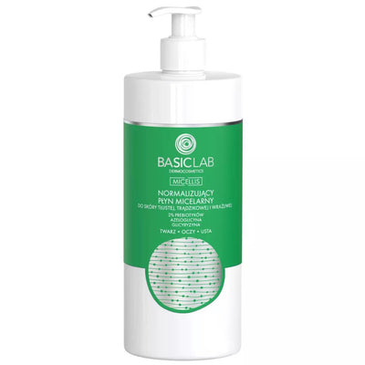 BasicLab Normalizing Micellar Water for Oily, Acne-prone and Sensitive skin 500ml - BasicLab - Vesa Beauty