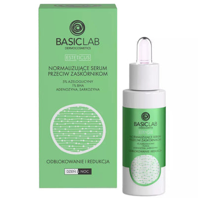 BasicLab Normalizing Serum against Blemishes with 5% Azeloglycine & 1% BHA 30ml - BasicLab - Vesa Beauty