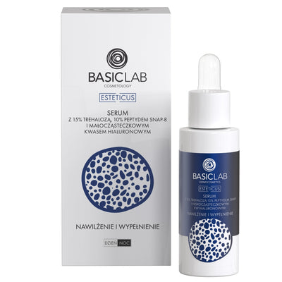 BasicLab Serum with Trehalose 15% and 10% Peptide 30ml - BasicLab - Vesa Beauty
