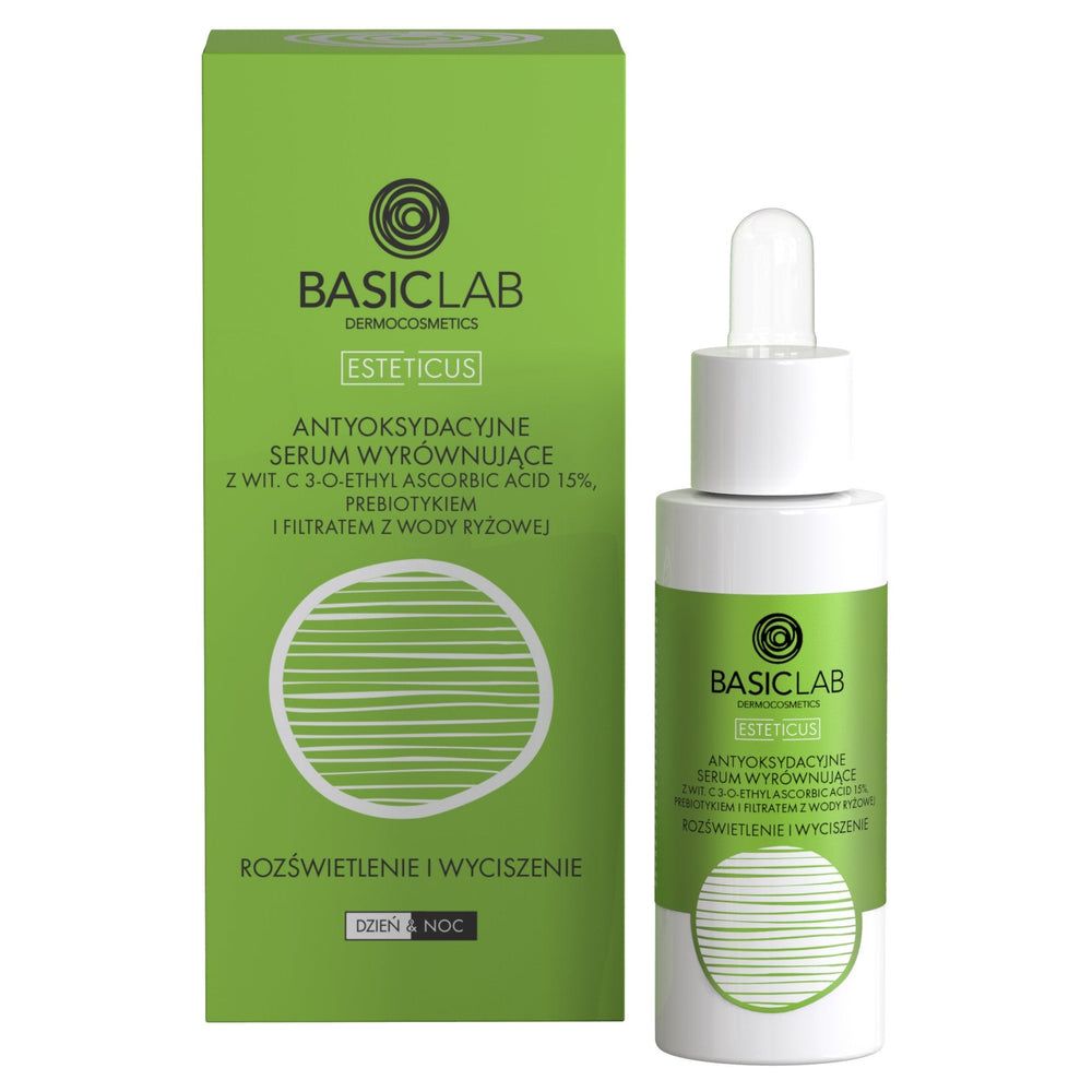 BasicLab SET 1: Serum with vit. C 15% 30ml + Light emulsion SPF50+ 50ml | for Acne - Prone, Oily & Combination Skin - BasicLab - Vesa Beauty