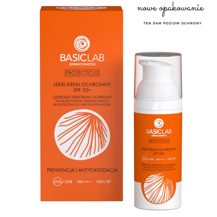 BasicLab SET 4 Protective: Body Emulsion SPF50+ 100ml + Face Cream SPF50+ 50ml | Full Sun Protection - BasicLab - Vesa Beauty