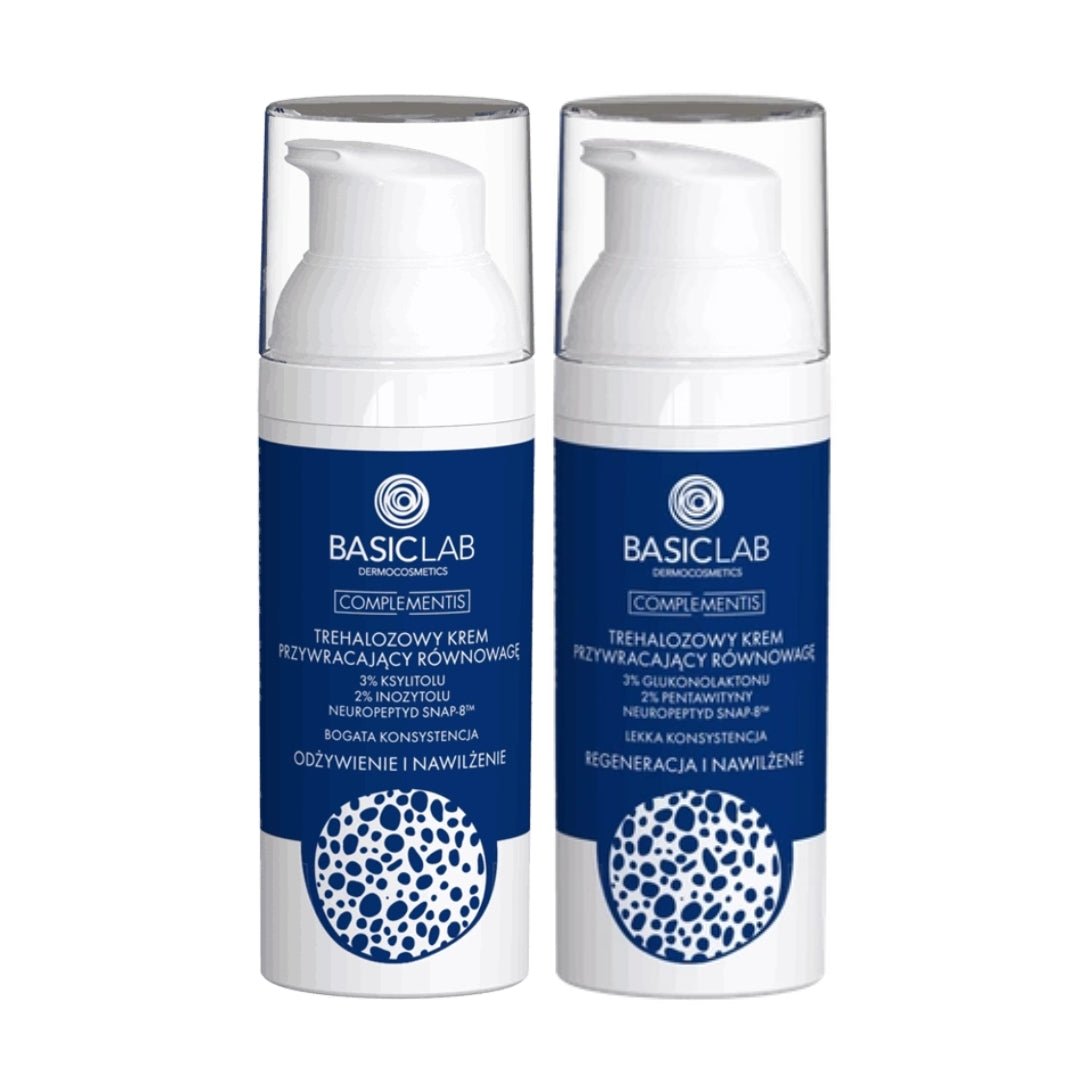 Natural Cosmetics BasicLab SET of Trehalose Creams with a rich & light texture