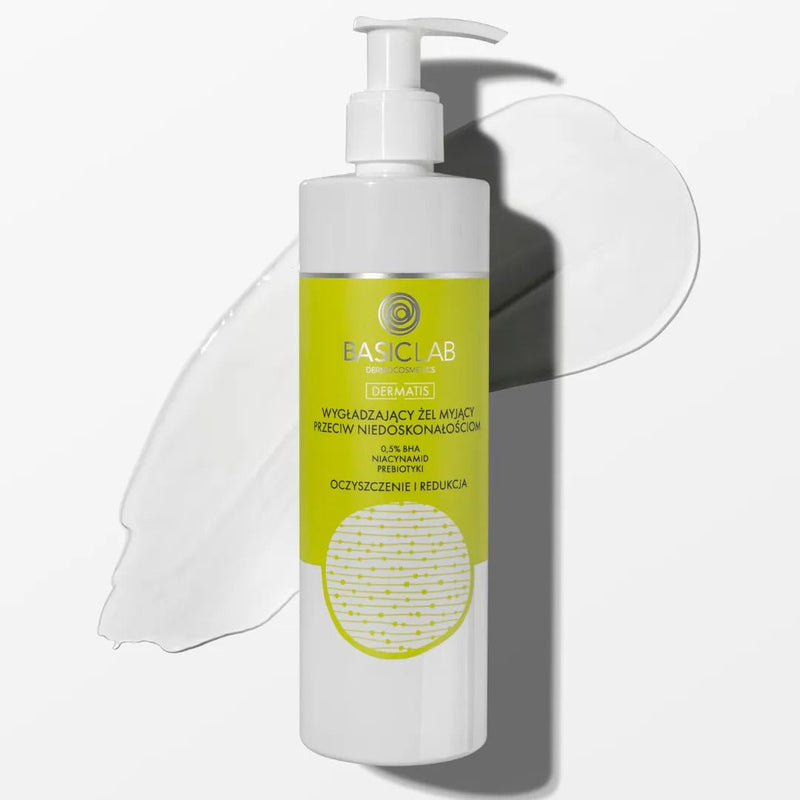 BasicLab Smoothing Cleansing Gel against Imperfections with 0,5% BHA 300ml - BasicLab - Vesa Beauty