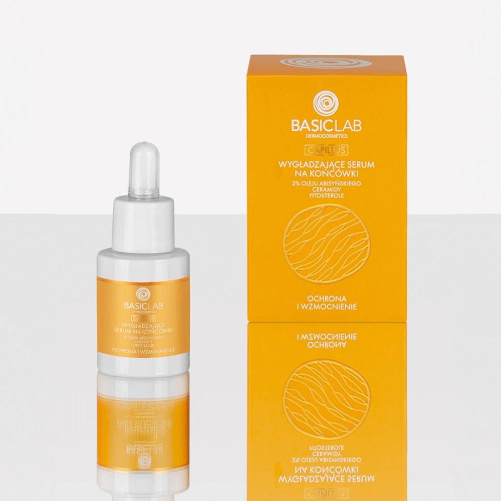 BasicLab Smoothing hair end serum 2% abyssinian oil, ceramides, phytosterols 15ml - BasicLab - Vesa Beauty