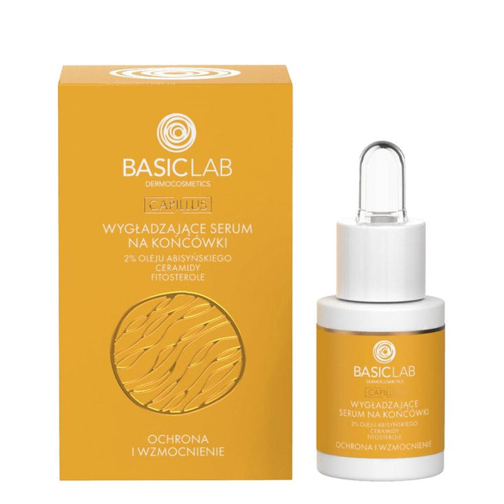 BasicLab Smoothing hair end serum 2% abyssinian oil, ceramides, phytosterols 15ml - BasicLab - Vesa Beauty