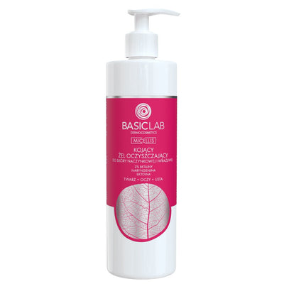 BasicLab Soothing cleansing gel for vascular and sensitive skin 300ml - BasicLab - Vesa Beauty
