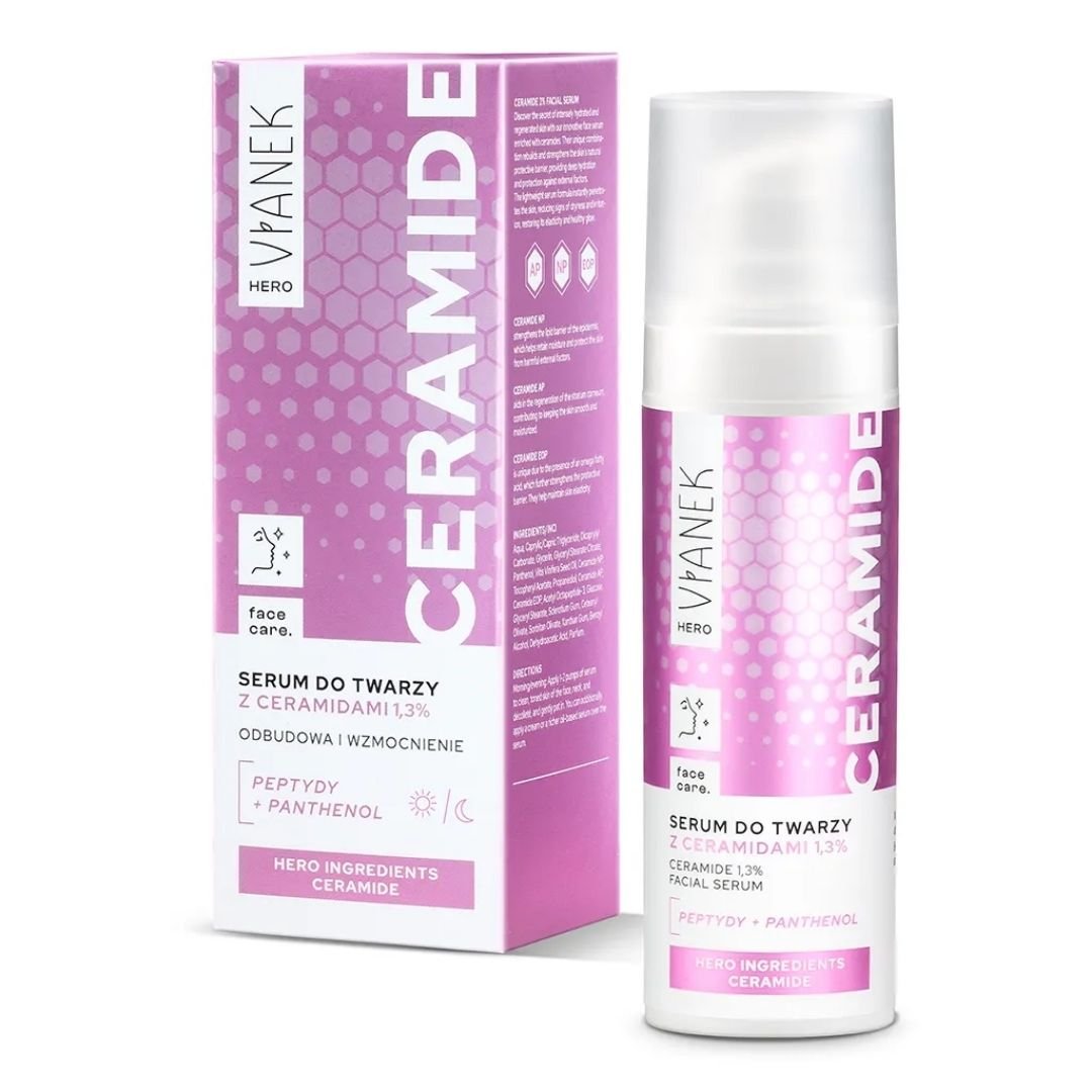 BB 28/02/2027 Vianek HERO face care. Ceramide 1,3% Facial Serum 30ml - Vianek - Vesa Beauty