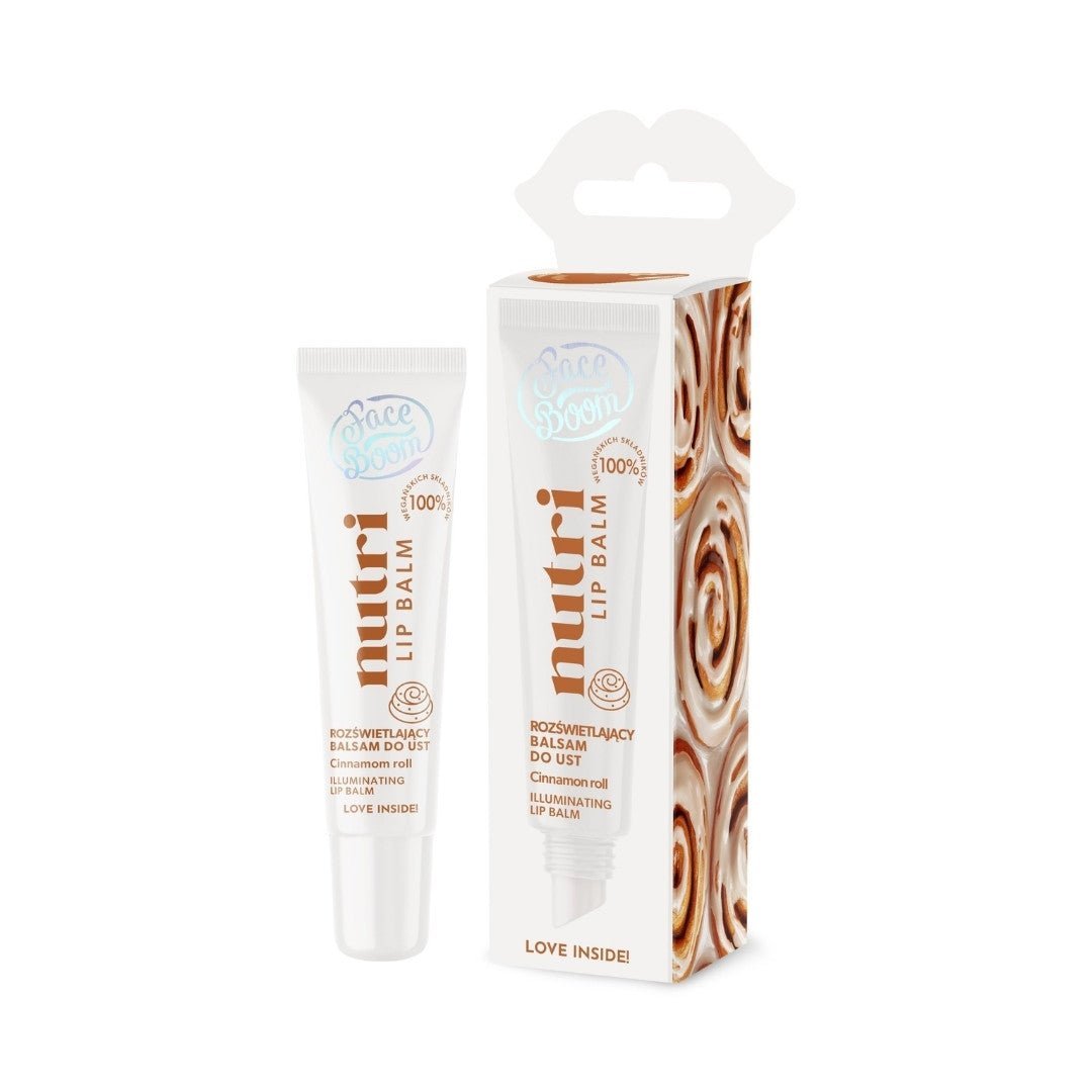 🎁 BB 30/11/2027 Nutri Lip Balm Illuminating lip balm CINNAMON ROLL 10g (100% off) - FaceBoom - Vesa Beauty