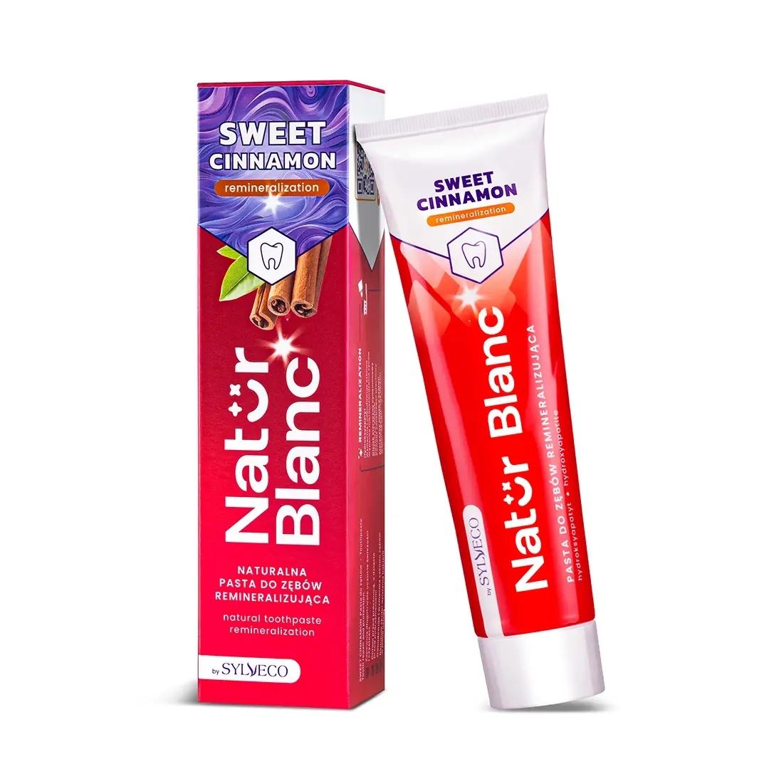 BB 31/03/2027 Sylveco Natur Blanc - Natural Toothpaste Remineralization SWEET CINNAMON 100ml - Sylveco - Vesa Beauty