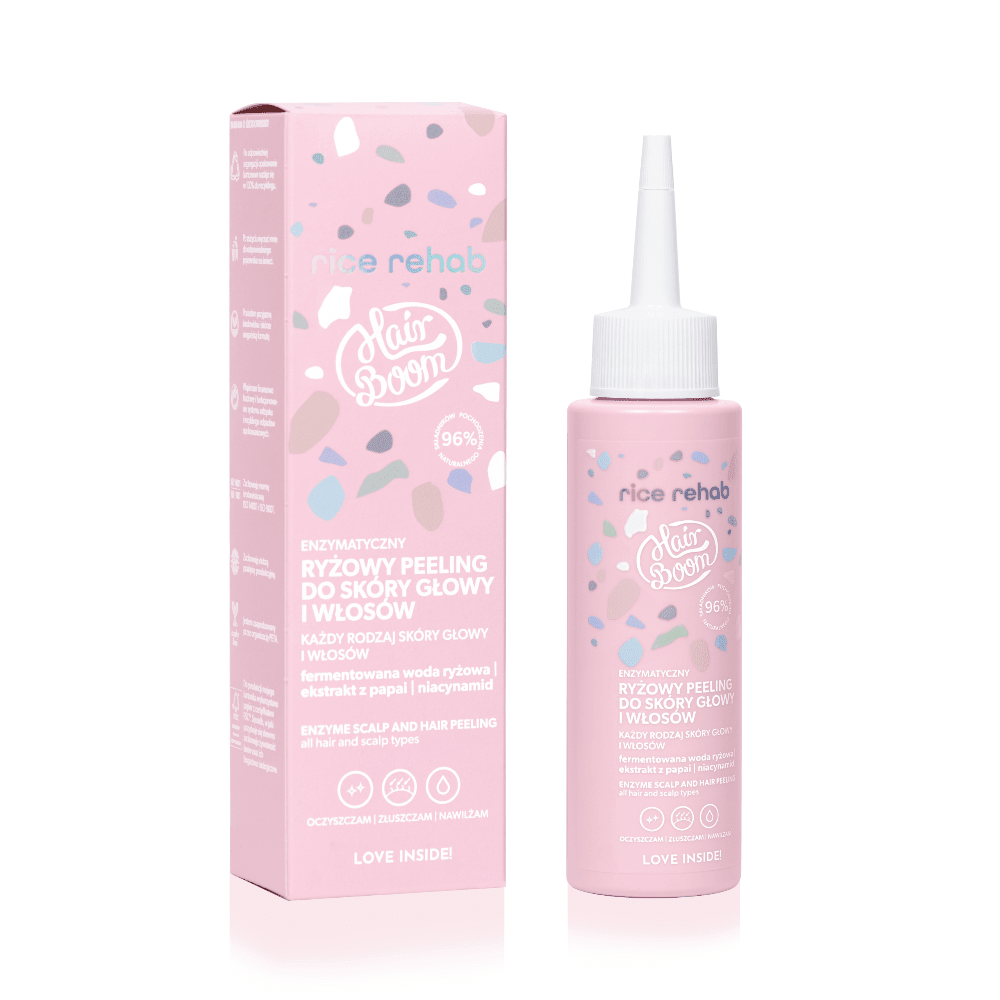 🎁 BB 31/07/2028 RICE REHAB Enzyme Scalp & Hair Peeling for all hair & scalp types 100ml (100% off) - HairBoom - Vesa Beauty