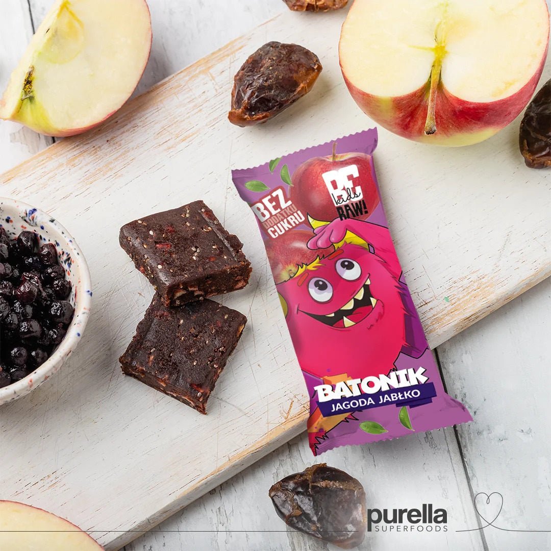 Be Raw Kids Blueberry-Apple bar 25g - Be Raw - Vesa Beauty