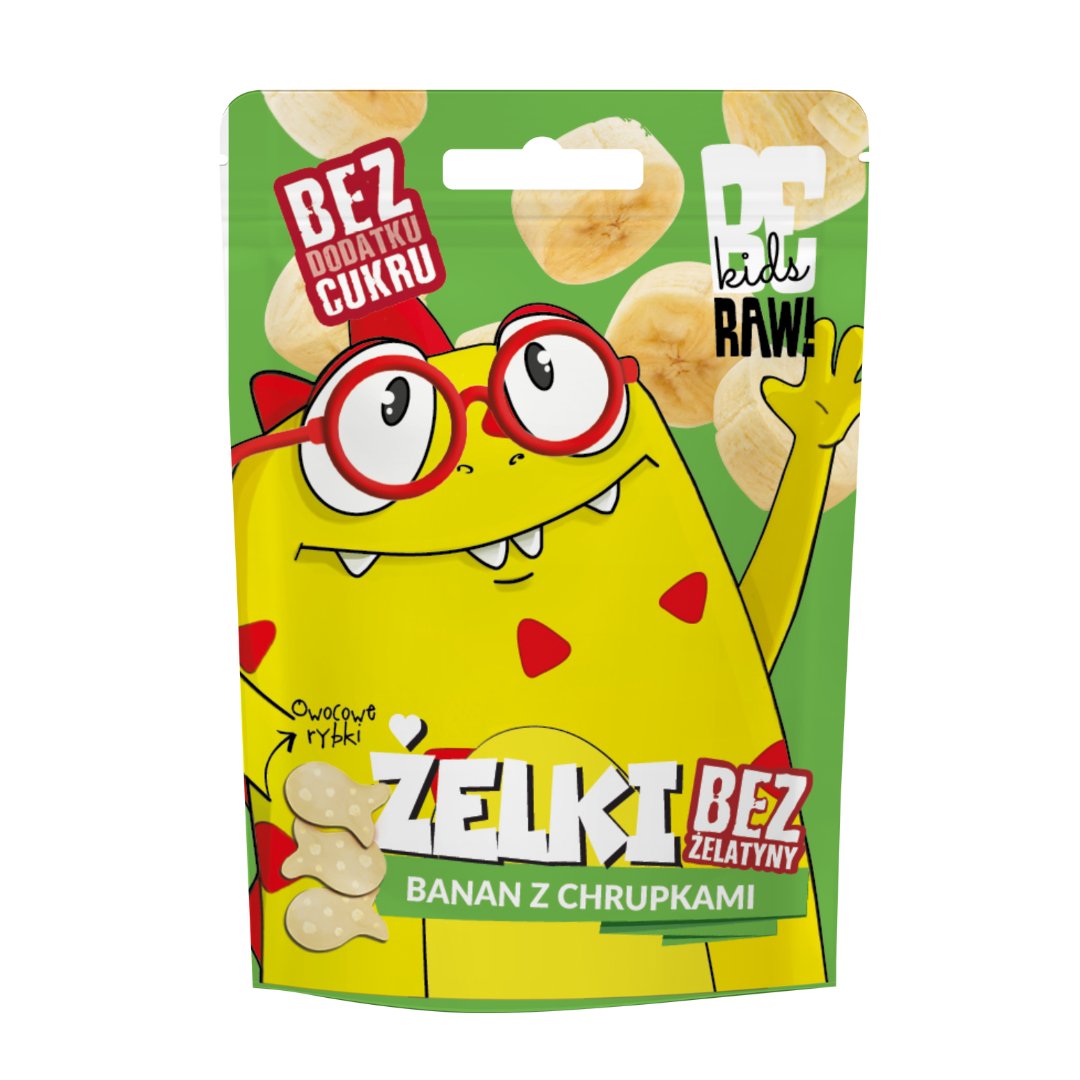 Be Raw Kids Jelly Beans - Banana with Crisps 35g - Be Raw - Vesa Beauty