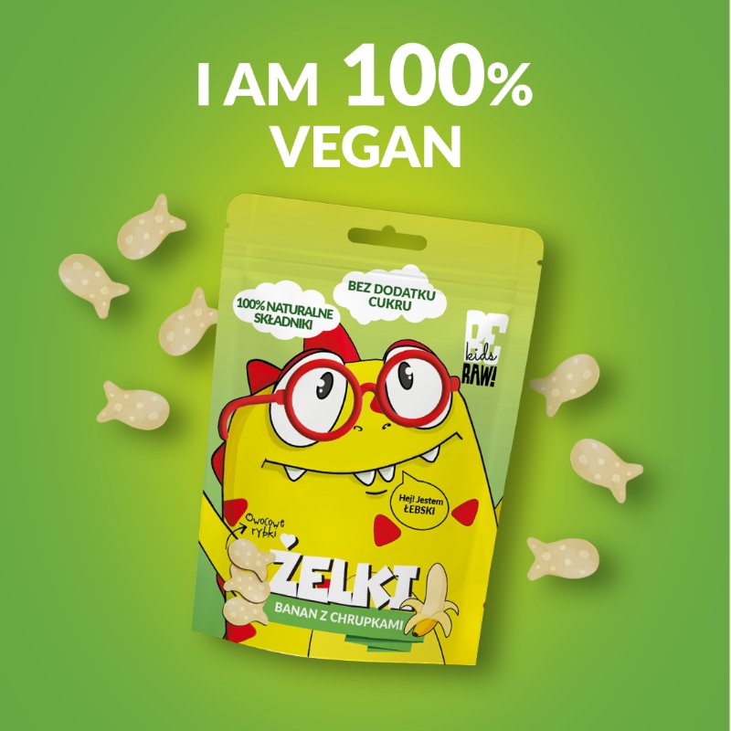 Be Raw Kids Jelly Beans - Banana with Crisps 35g - Be Raw - Vesa Beauty