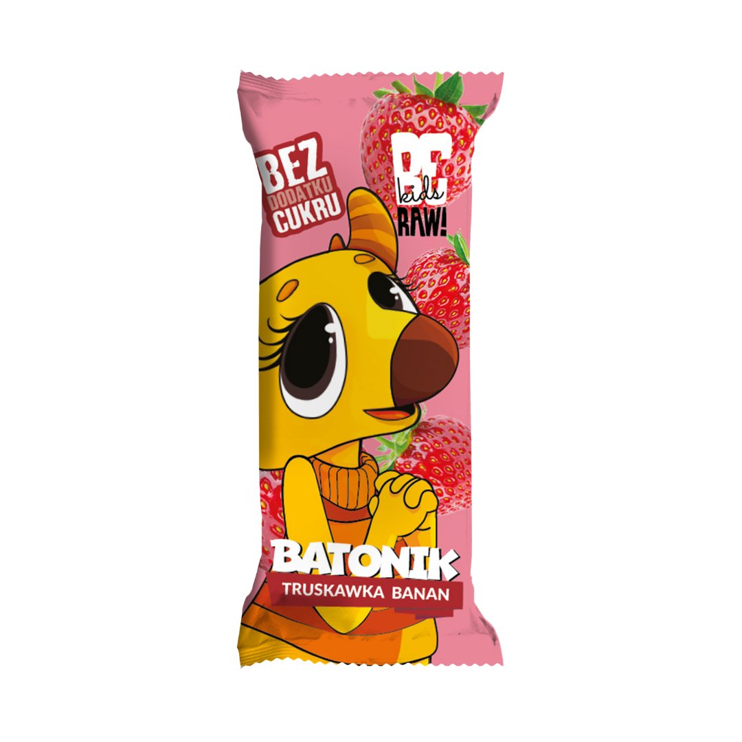 Be Raw Kids Strawberry-Banana Bar 25g - Be Raw - Vesa Beauty