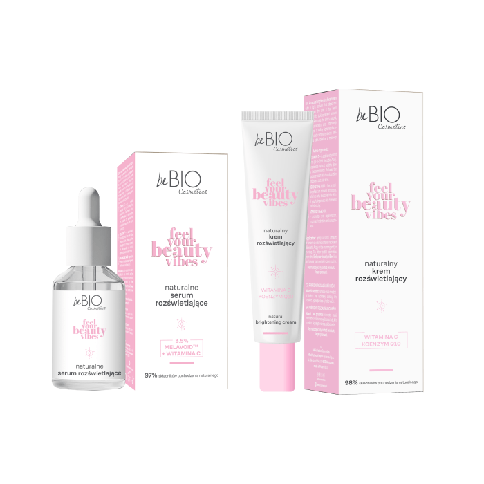 BeBio Feel Your Beauty Vibes - Set of 2 brightening cosmetics: serum + cream - BeBio Ewa Chodakowska - Vesa Beauty