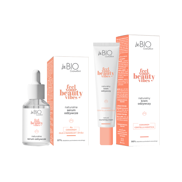 BeBio Feel Your Beauty Vibes - Set of 2 nourishing cosmetics : serum + cream - BeBio Ewa Chodakowska - Vesa Beauty