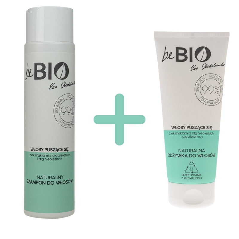 BeBio Frizzy Hair Set: Shampoo 300ml +Conditioner 200ml - BeBio Ewa Chodakowska - Vesa Beauty
