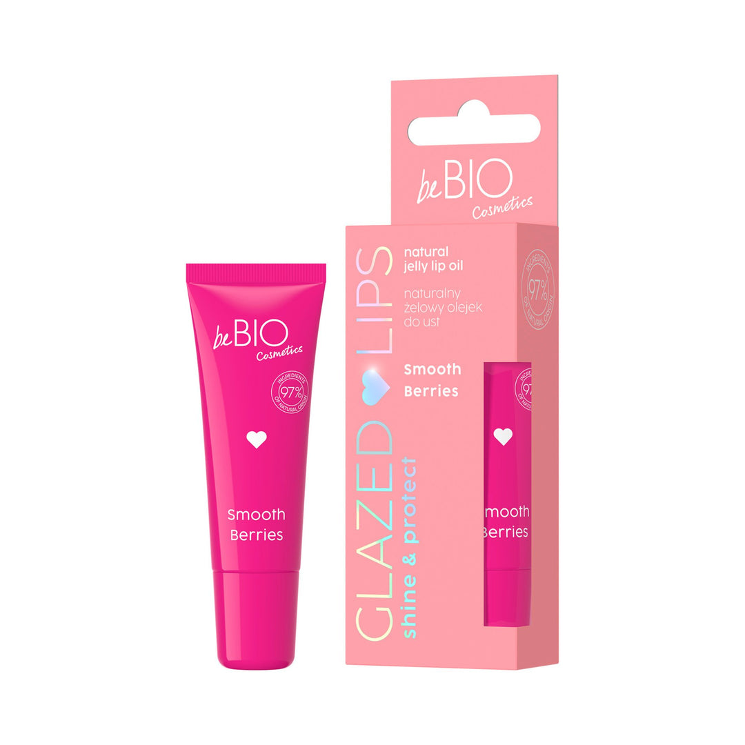 BeBio GLAZED LIPS Natural Jelly Lip Oil - Smooth Berries 10ml - BeBio Ewa Chodakowska - Vesa Beauty