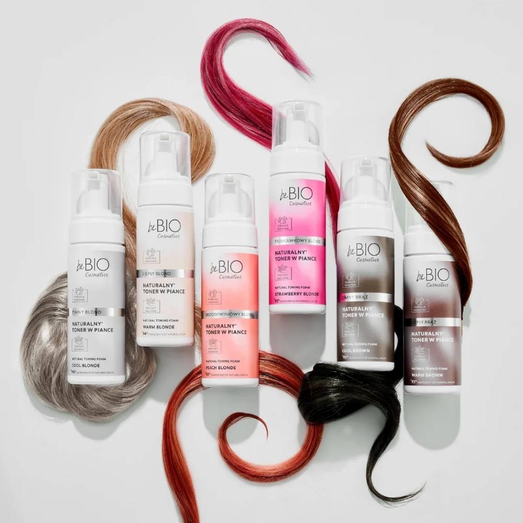 beBIO Natural Hair Toning Foam - Strawberry Blonde 120ml - beBIO Ewa Chodakowska - Vesa Beauty