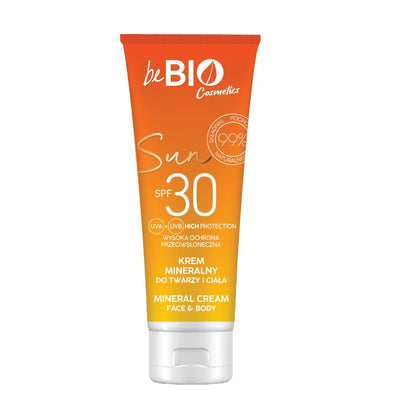 BeBio SUN Cream with Mineral Filter for face and body SPF30 75ml - BeBio Ewa Chodakowska - Vesa Beauty