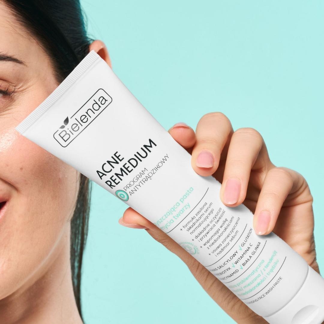 Bielenda ACNE REMEDIUM Cleansing face wash paste 130g - Bielenda - Vesa Beauty