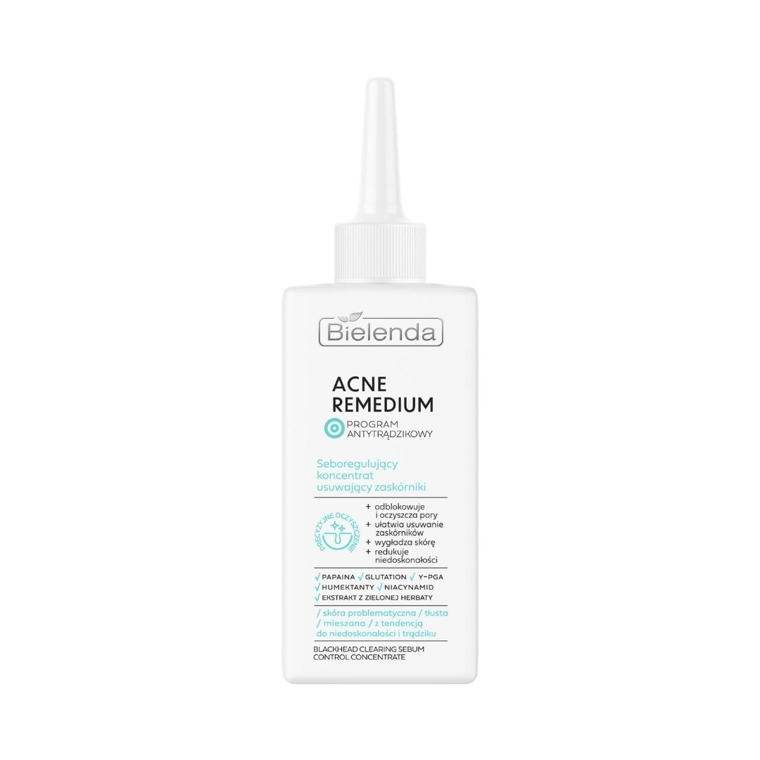 Bielenda ACNE REMEDIUM Sebum - regulating blackhead remover concentrate 130ml - Bielenda - Vesa Beauty