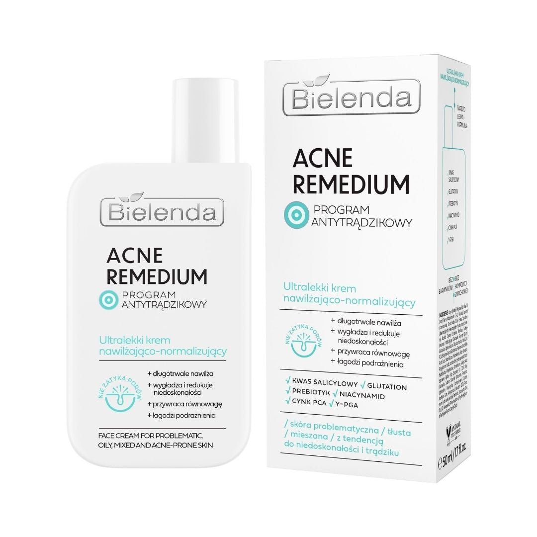 Bielenda ACNE REMEDIUM Ultra - light moisturizing - normalizing cream 50ml - Bielenda - Vesa Beauty