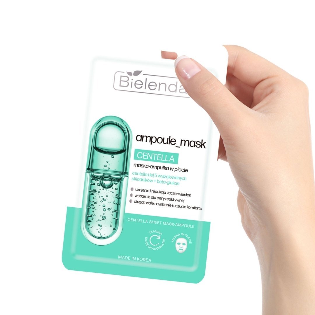 Bielenda AMPOULE MASK Centella Sheet Mask 1pc - Bielenda - Vesa Beauty