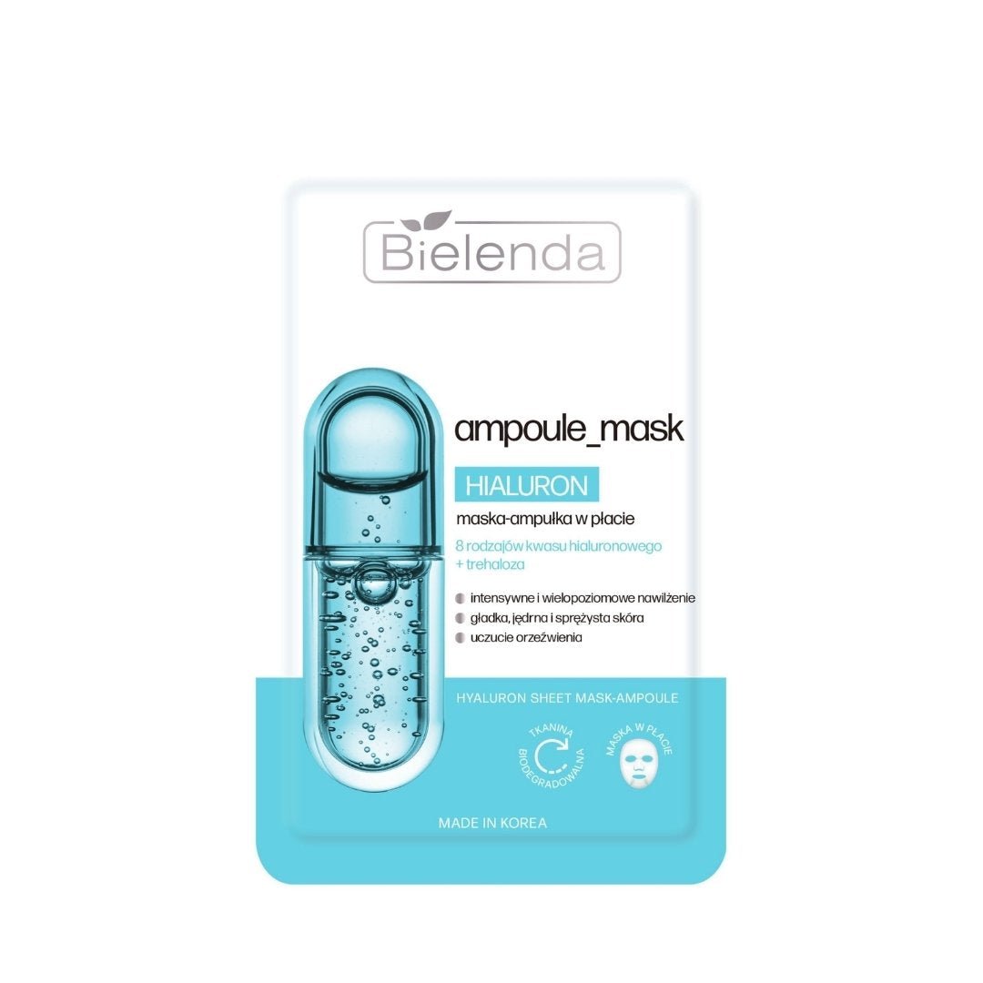 Bielenda AMPOULE MASK Hyaluron Sheet Mask 1pc - Bielenda - Vesa Beauty