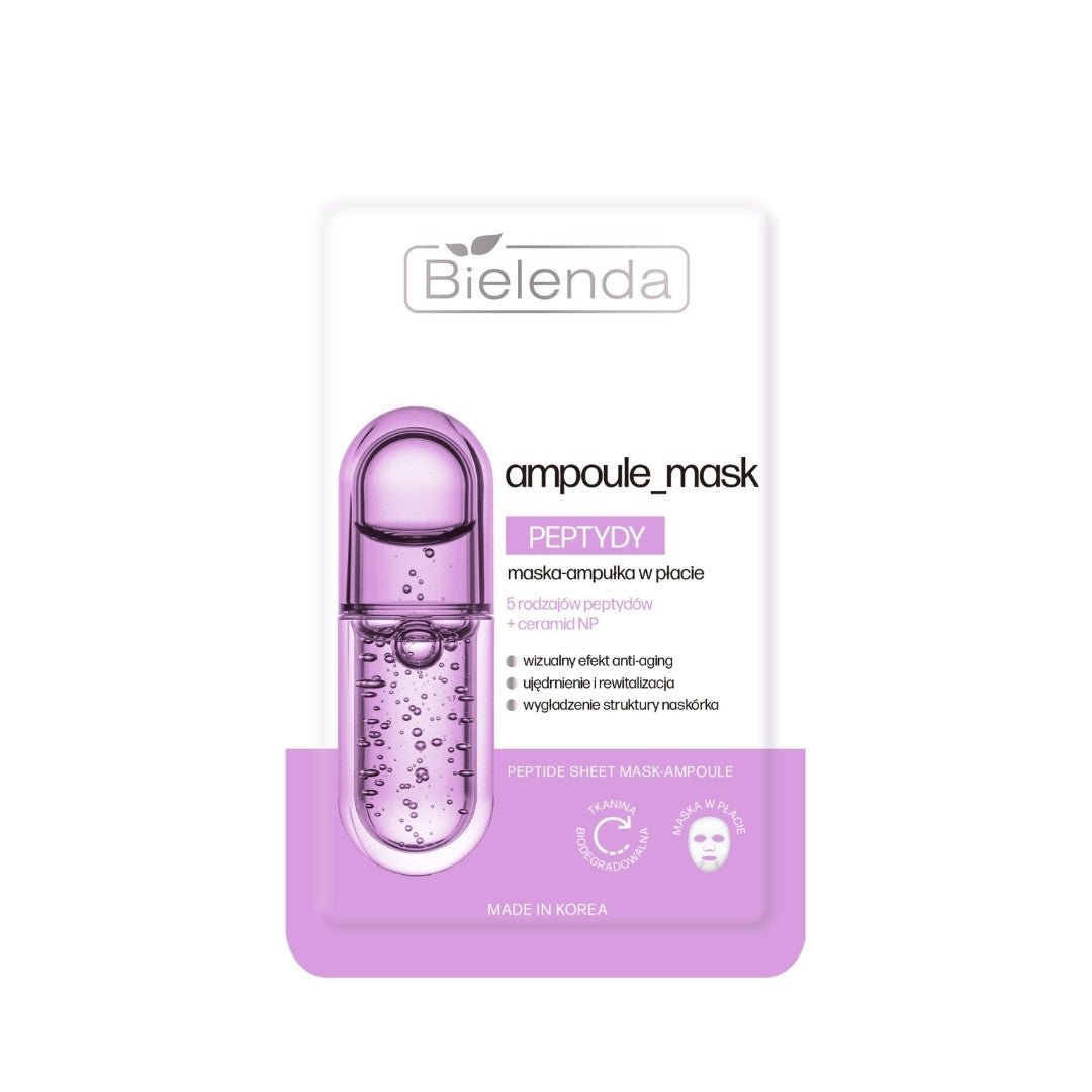 Bielenda AMPOULE MASK Peptides Sheet Mask 1pc - Bielenda - Vesa Beauty