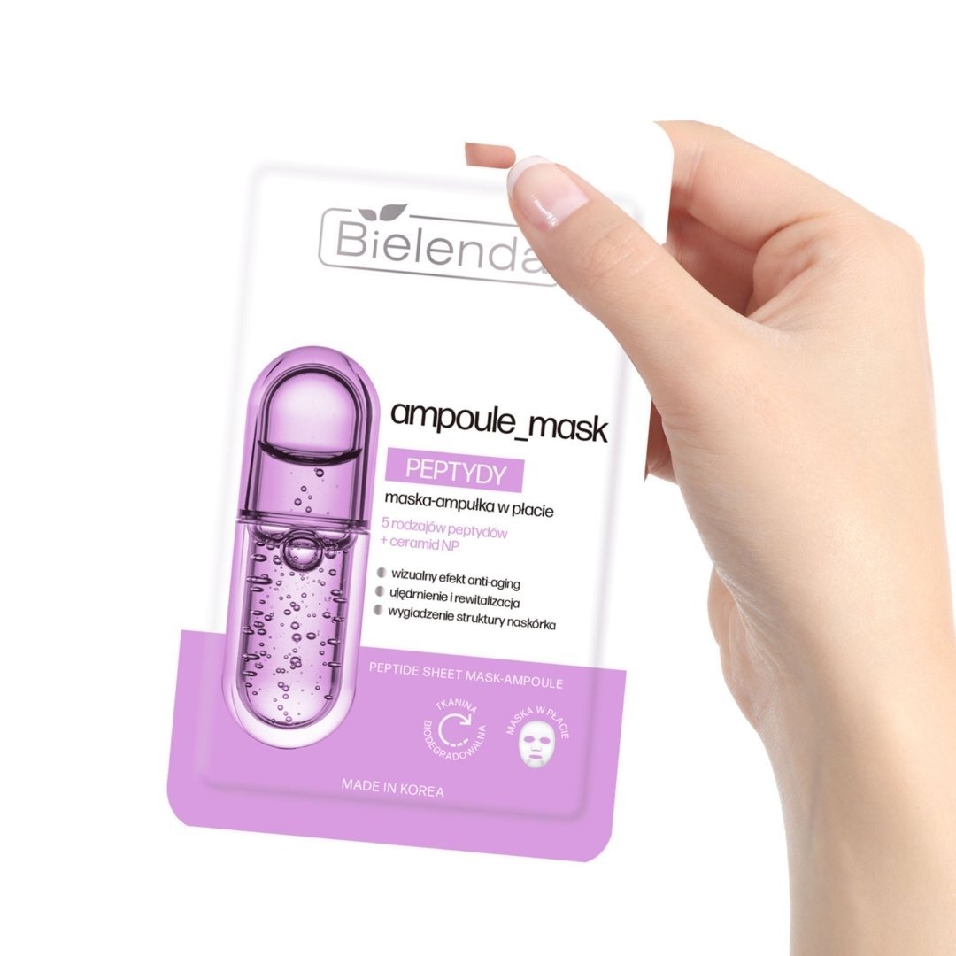 Bielenda AMPOULE MASK Peptides Sheet Mask 1pc - Bielenda - Vesa Beauty