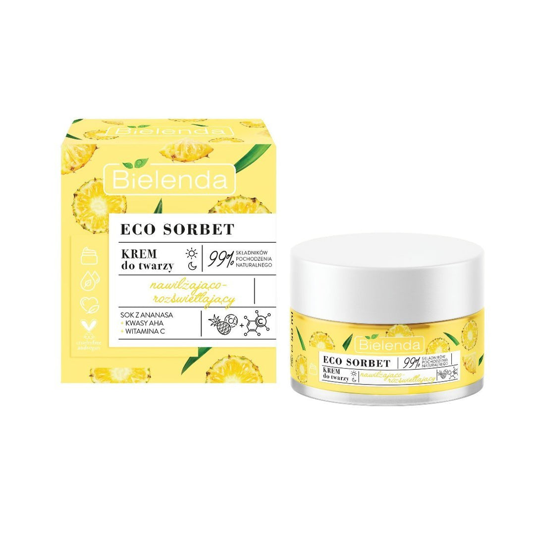 Bielenda ECO SORBET - Pineapple - Moisturizing & Illuminating Cream 50ml - Bielenda - Vesa Beauty