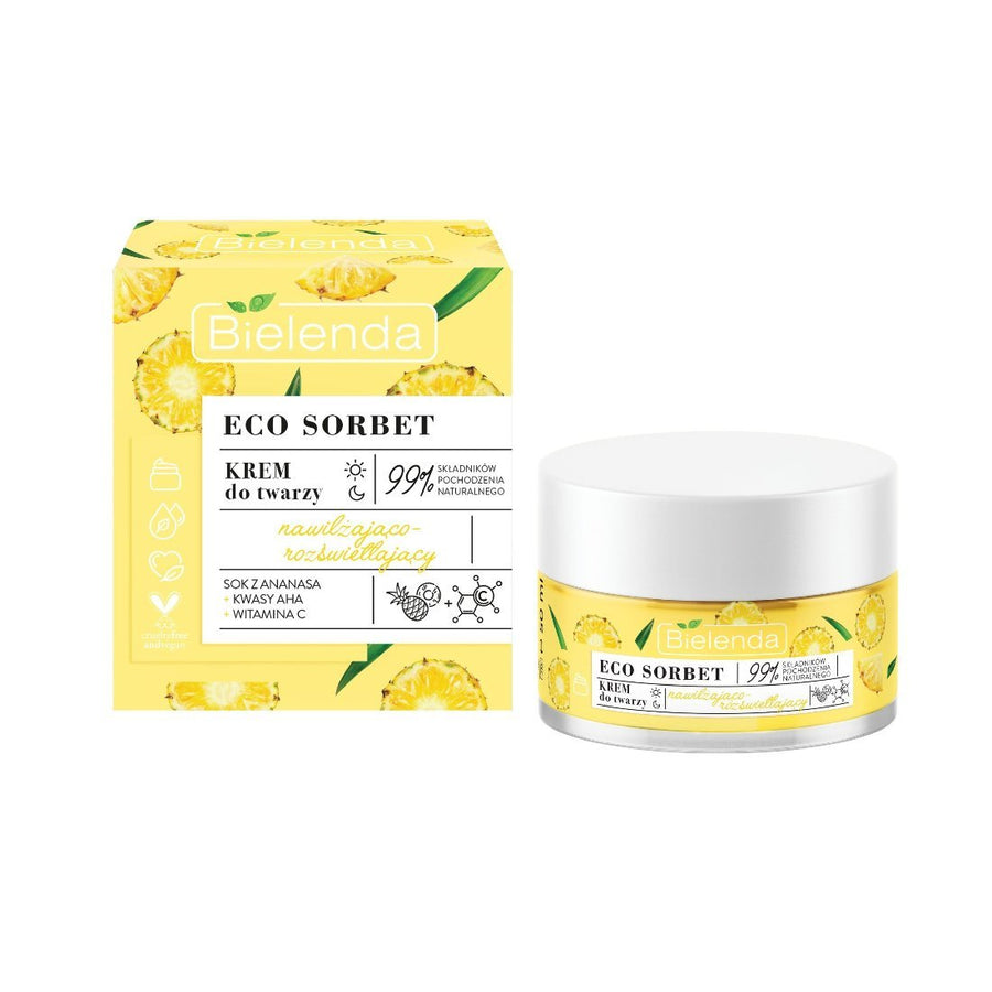 Bielenda ECO SORBET - Pineapple - Moisturizing & Illuminating Cream 50ml - Bielenda - Vesa Beauty