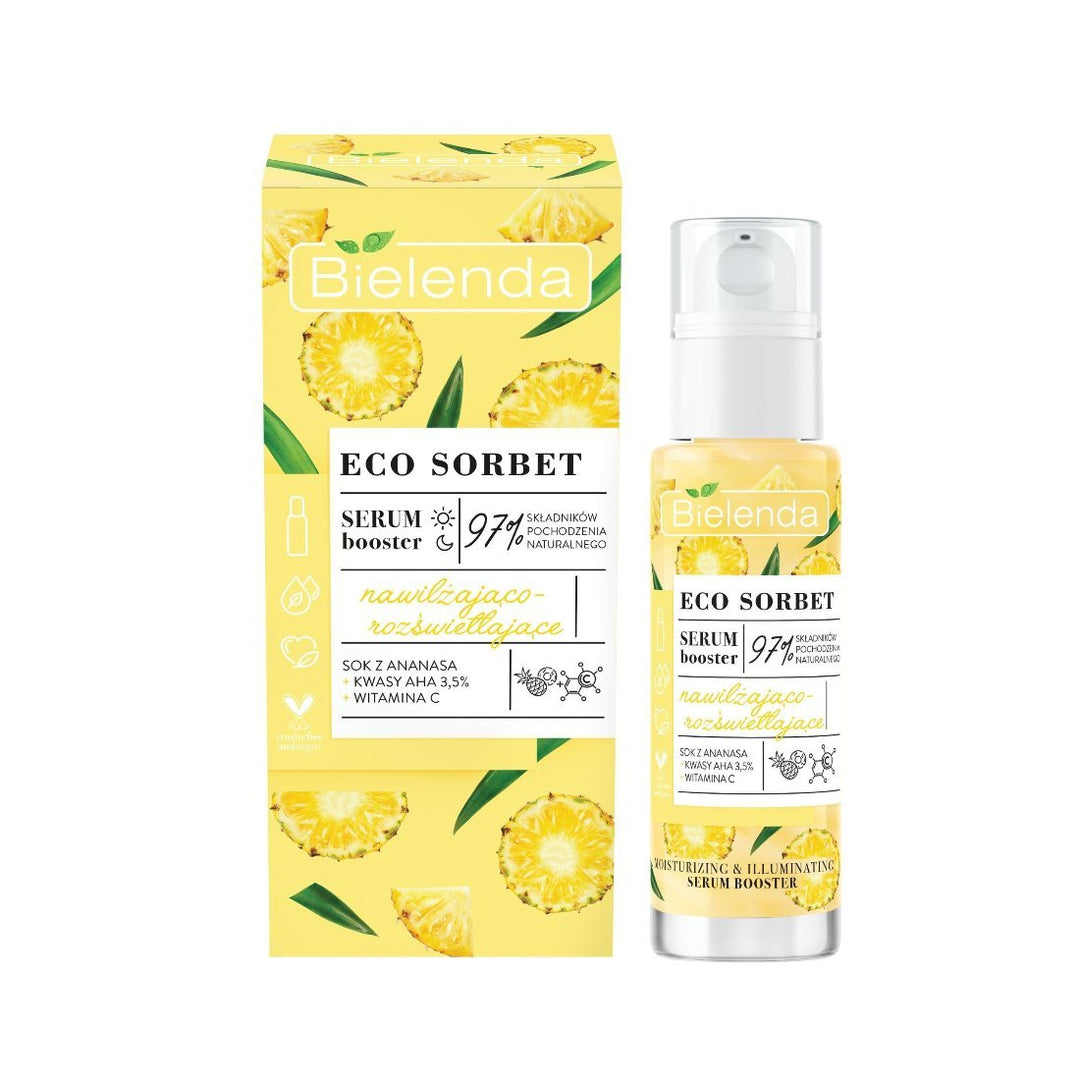 Bielenda ECO SORBET - Pineapple - Moisturizing & Illuminating Serum - Booster 30ml - Bielenda - Vesa Beauty