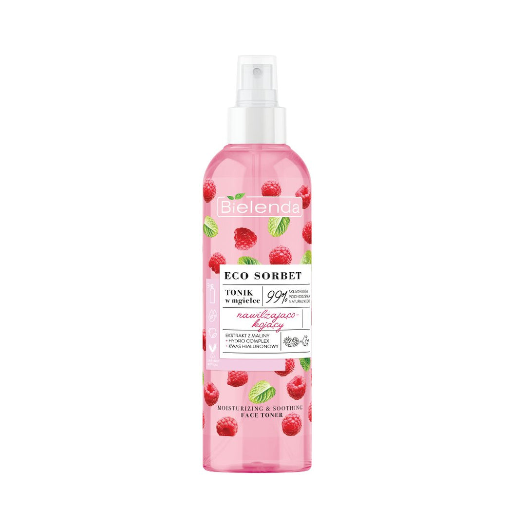 Bielenda ECO SORBET - Raspberry - Moisturizing & Soothing Face Toner 200ml - Bielenda - Vesa Beauty