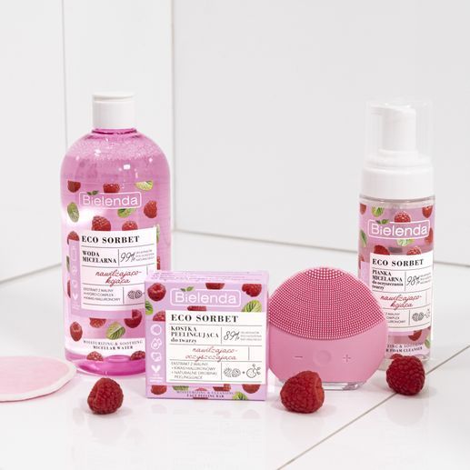 Bielenda ECO SORBET - Raspberry - Moisturizing & Soothing Micellar Foam Cleanser 150ml - Bielenda - Vesa Beauty