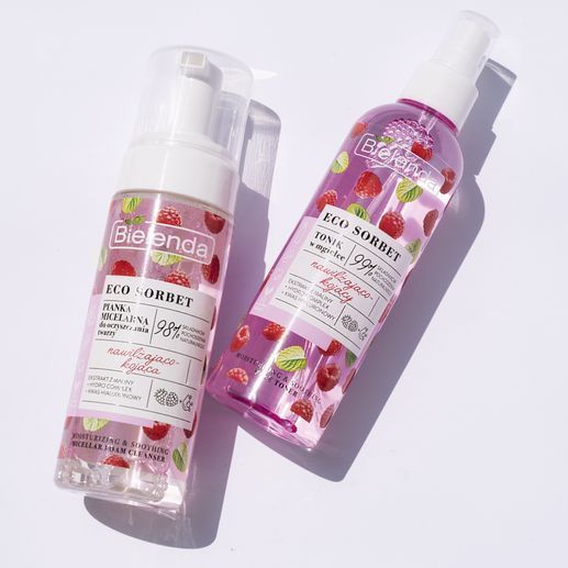 Bielenda ECO SORBET - Raspberry - Moisturizing & Soothing Micellar Foam Cleanser 150ml - Bielenda - Vesa Beauty