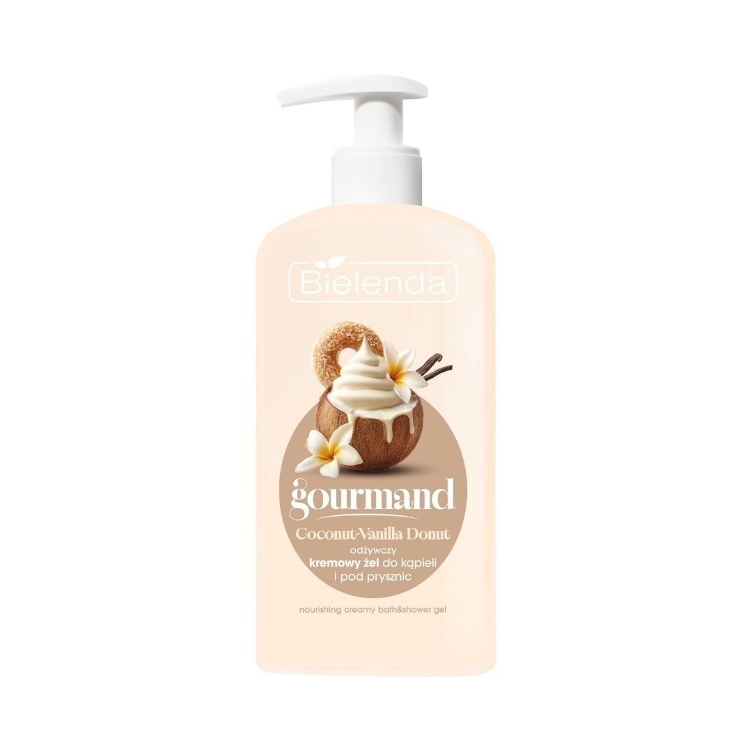 Bielenda GOURMAND Coconut-Vanilla Donut - Nourishing Creamy Bath &amp; Shower Gel 300ml - Bielenda - Vesa Beauty